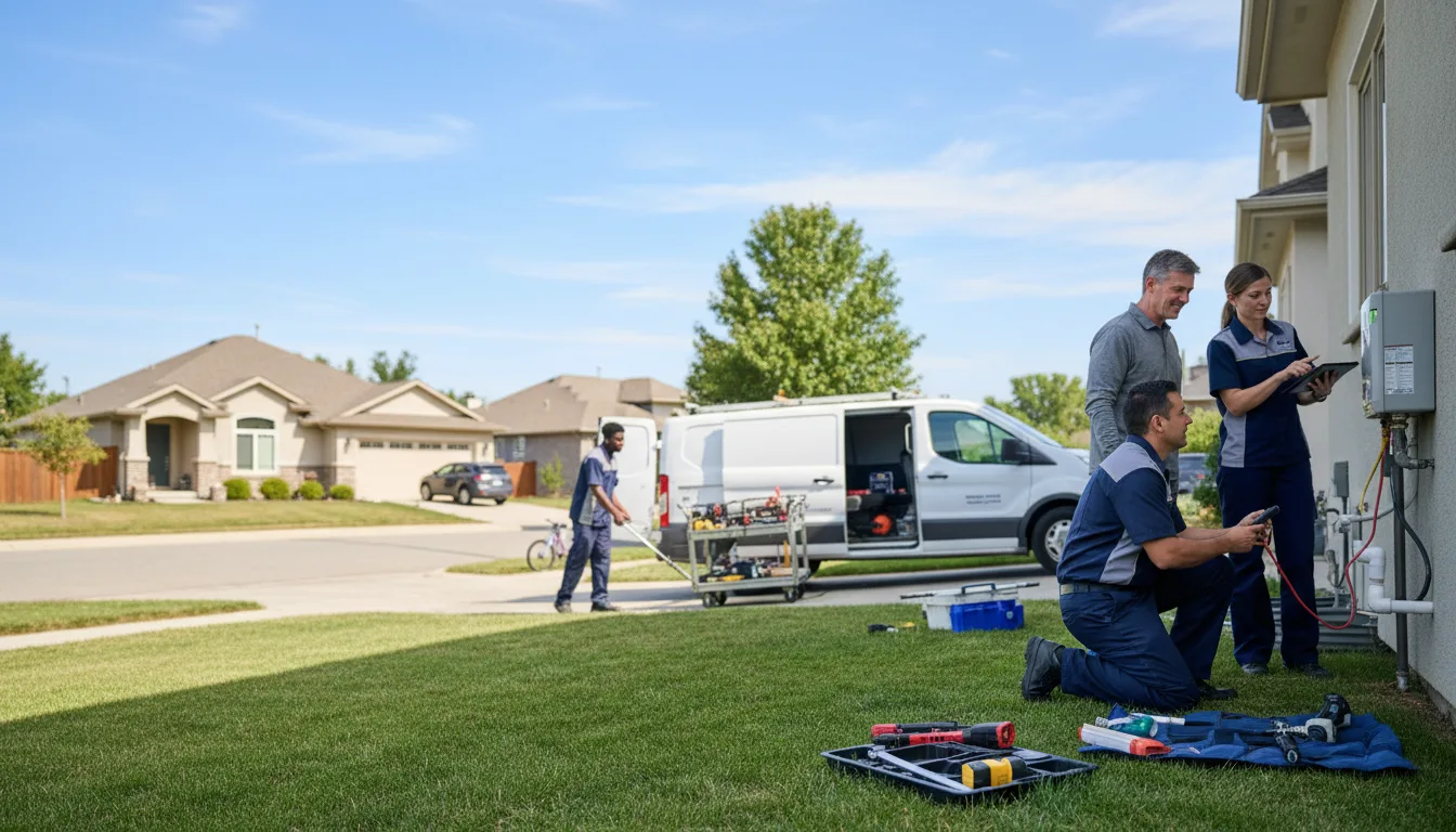 Tankless water heater service in Leona, TX